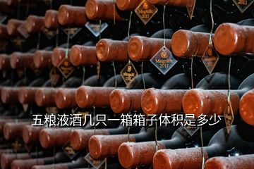 五粮液酒几只一箱箱子体积是多少