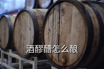 酒醪醩怎么酿