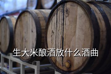 生大米酿酒放什么酒曲