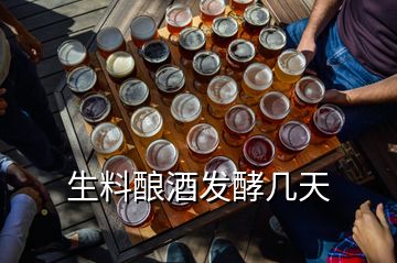 生料酿酒发酵几天