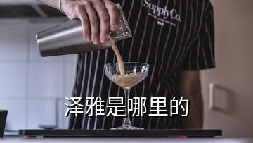 泽雅是哪里的