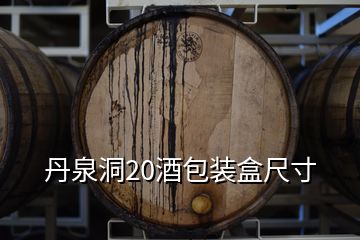 丹泉洞20酒包装盒尺寸