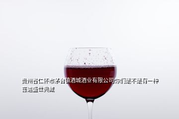 贵州省仁怀市茅台镇酒城酒业有限公司你们是不是有一种喜运盛世典藏