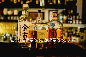 二十斤白酒要放多少泡酒要放多少人参