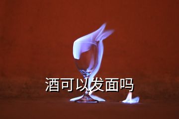 酒可以发面吗