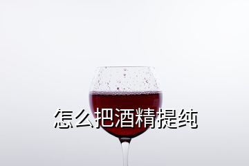 怎么把酒精提纯