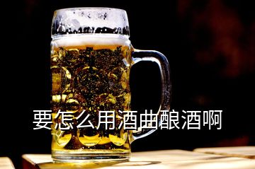 要怎么用酒曲酿酒啊