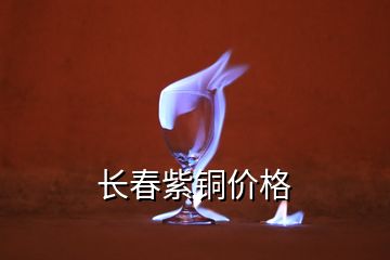 长春紫铜价格