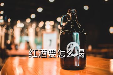 红酒要怎么喝