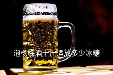 泡杨梅酒十斤酒放多少冰糖