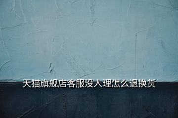 天猫旗舰店客服没人理怎么退换货