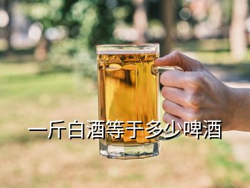 一斤白酒等于多少啤酒