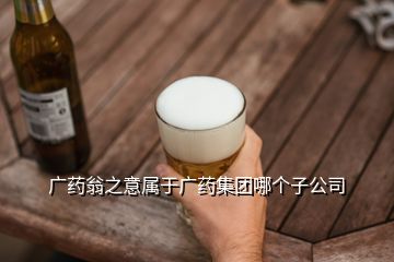 广药翁之意属于广药集团哪个子公司