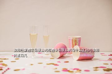 汝阳杜康酒宗有限公司和酒业有限公司有什么区别吗汝阳到底有几