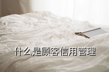 什么是顾客信用管理