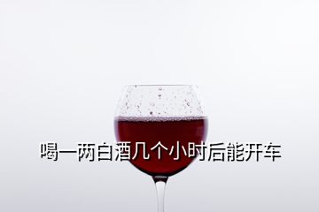 喝一两白酒几个小时后能开车