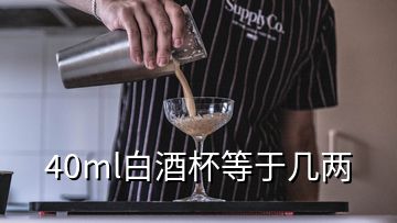 40ml白酒杯等于几两