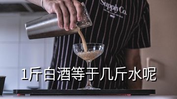 1斤白酒等于几斤水呢