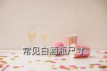 常见白酒瓶尺寸