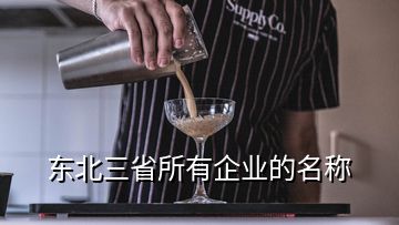 东北三省所有企业的名称