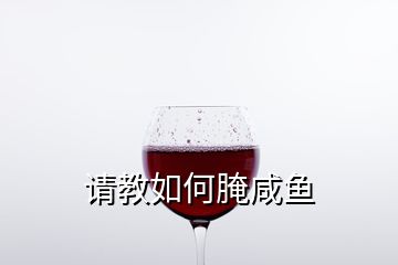 请教如何腌咸鱼