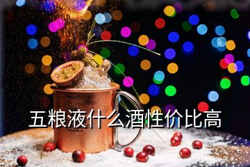 五粮液什么酒性价比高