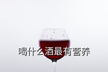 喝什么酒最有营养