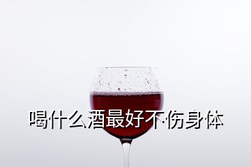 喝什么酒最好不伤身体