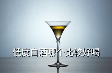 低度白酒哪个比较好喝