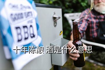 十年陈酿 酒是什么意思