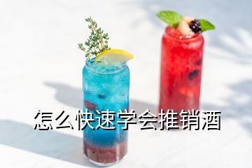 怎么快速学会推销酒