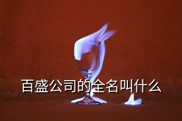 百盛公司的全名叫什么