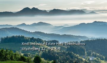 Xindi Industrial Estate Hefu TownHuzhou cityzhejiang 工厂中文名称