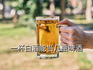 一杯白酒能当几瓶啤酒