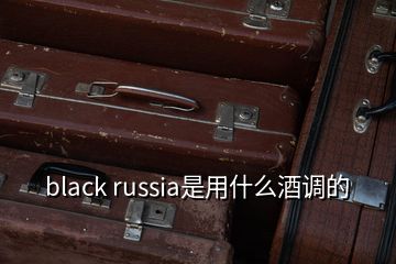 black russia是用什么酒调的