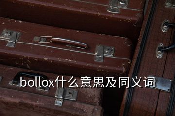 bollox什么意思及同义词