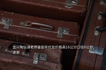 宜兴陶坛请老师鉴定年代及价格高16公分口径8公分谢谢