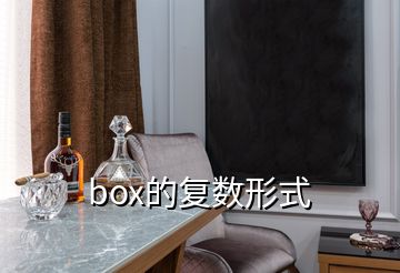 box的复数形式