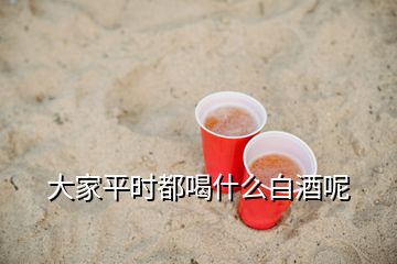 大家平时都喝什么白酒呢
