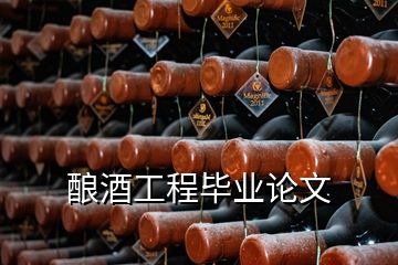 酿酒工程毕业论文