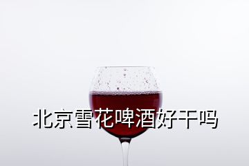 北京雪花啤酒好干吗