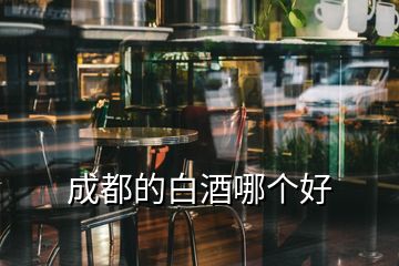 成都的白酒哪个好