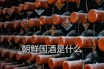 朝鲜国酒是什么