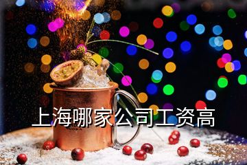 上海哪家公司工资高