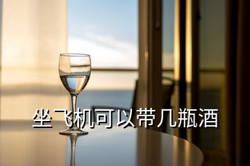 坐飞机可以带几瓶酒