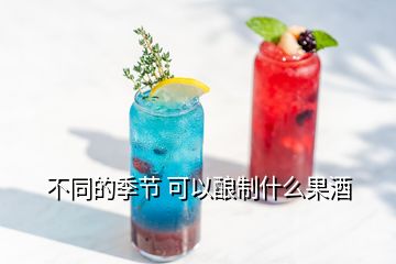 不同的季节 可以酿制什么果酒