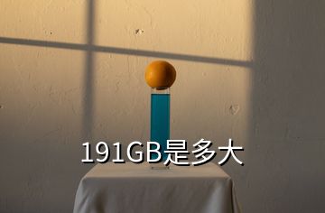 191GB是多大