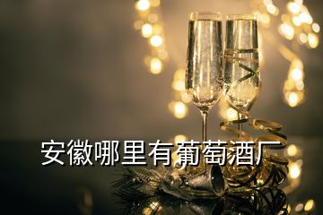 安徽哪里有葡萄酒厂