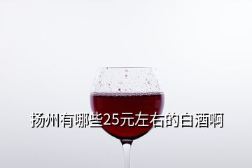 扬州有哪些25元左右的白酒啊