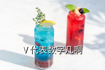 V 代表数字几啊